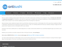 Tablet Screenshot of antisushi.com